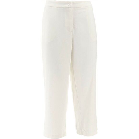 Linea /Louis Dell'Olio Petite Zip-Front Crop Pants - Picture 4 of 6